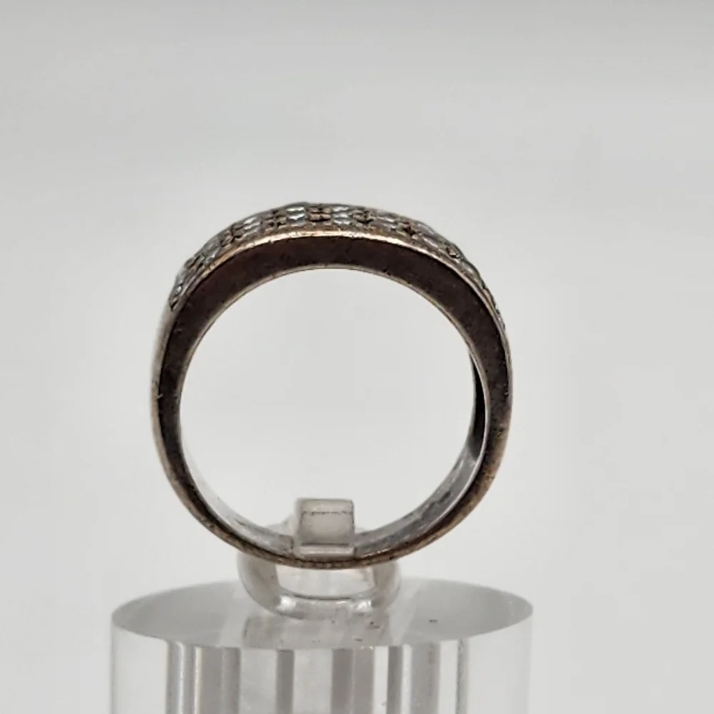 Silpada Sterling Silver & Clear Crystal Ring (7)